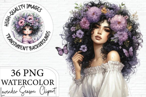 Download Watercolor Lavender Season Clipart - Clipart Collection