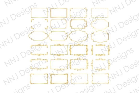 Download Rectangle Gold Frame Border Clipart - Clipart Collection