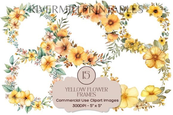 Download Yellow Flower Wreath Clipart - Clipart Collection