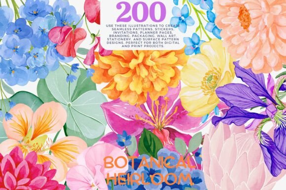 Download Watercolor Flower Clipart Bundle - Clipart Collection
