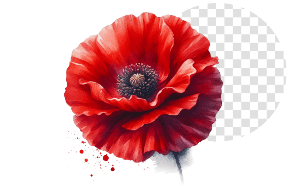 Download Poppify Watercolor Red Poppy Clipart - Clipart Collection