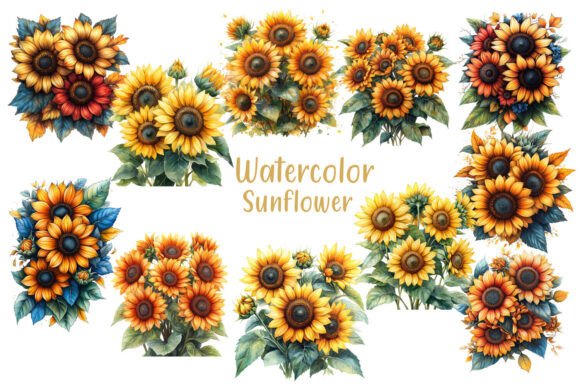 Download Watercolor Sunflower Creative Clipart - Clipart Collection