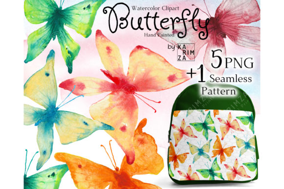 Download WATERCOLOR Butterflies PNG Clipart - Clipart Collection