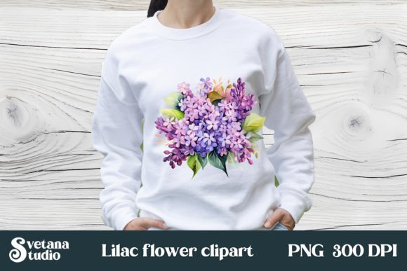 Download Flower Lilac Clipart Design Sublimation - Clipart Collection