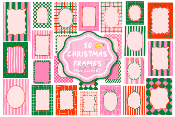 Download Christmas Frames PNG Clipart Bundle - Clipart Collection
