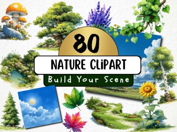 Download Nature Clipart - Build Your Scene - Clipart Collection