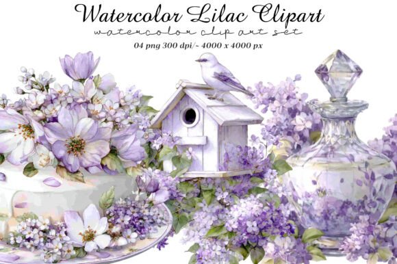 Download Watercolor Lilac Clipart - Clipart Collection