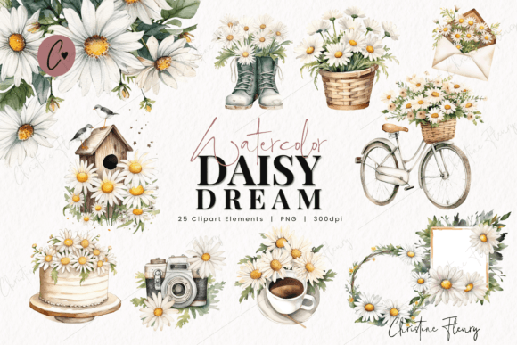Download Watercolor Daisy Dream Clipart Flower - Clipart Collection