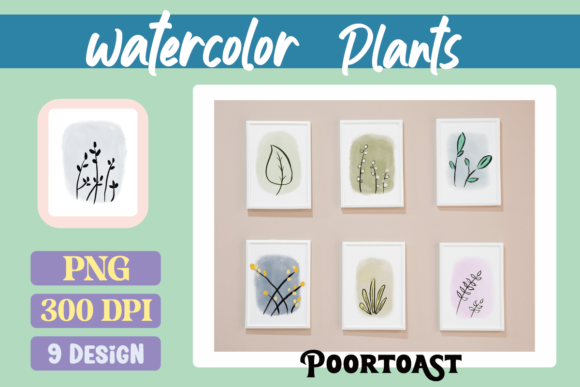 Download Watercolor Plants Set Clipart - Clipart Collection