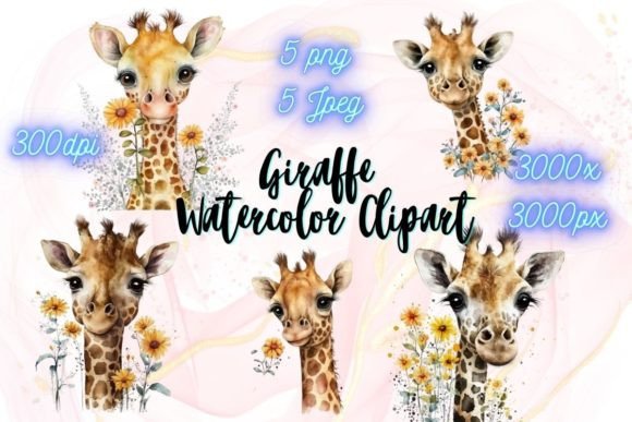 Download Watercolor Giraffe Clipart Png - Clipart Collection