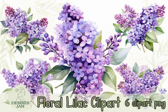 Download Watercolor Floral Lilac Clipart - Clipart Collection