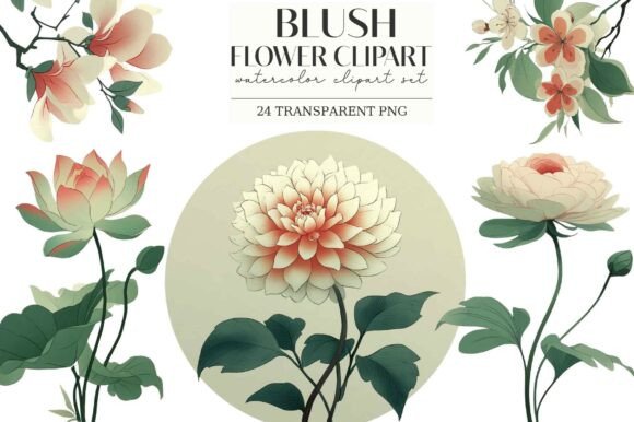 Download Blush Flower Clipart - Clipart Collection