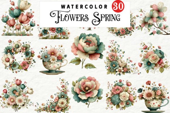 Download Flowers Spring Whimsical Clipart - Clipart Collection