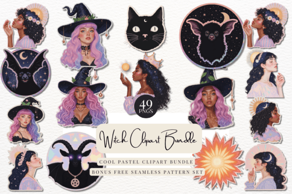 Download Witch Clipart Bundle - Clipart Collection