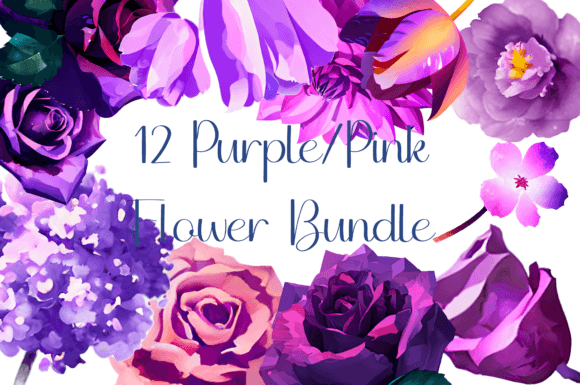Download Purple/pink Flower ClipArt - Clipart Collection