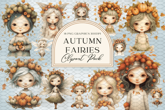 Download Autumn Fairies Sublimation Graphics - Sublimation graphics Collection