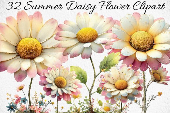 Download Summer Daisy Flower Clipart - Clipart Collection