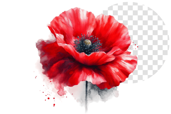 Download Poppify Watercolor Red Poppy Clipart - Clipart Collection