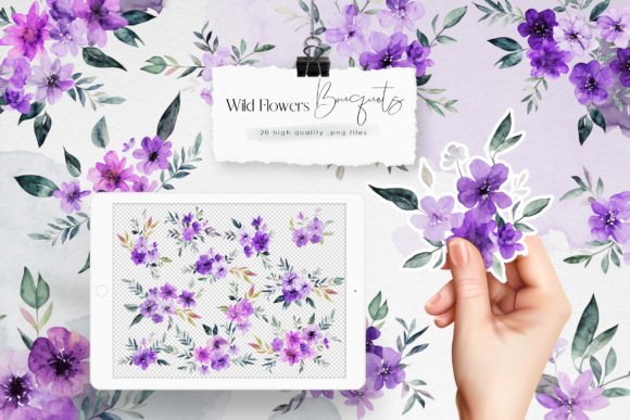 Download Wild Purple Flowers Clipart - Clipart Collection